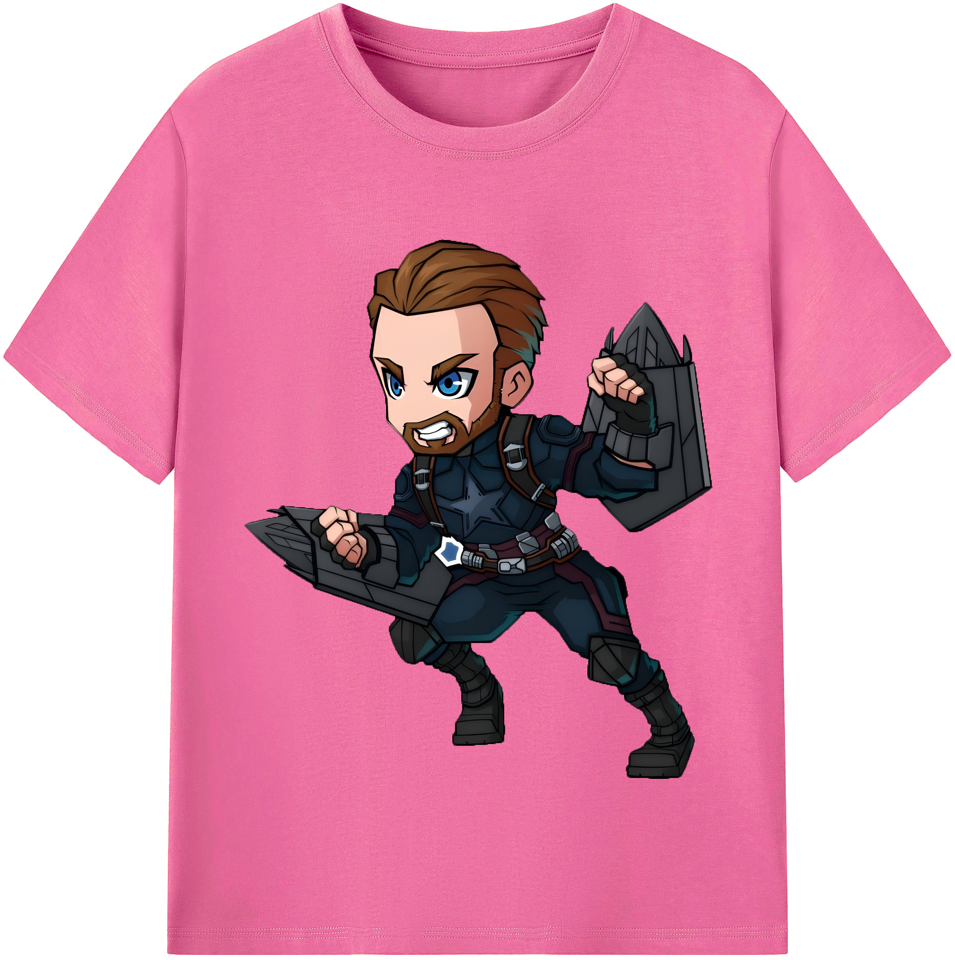 （画像用） アベンジャーズ The Avengers レディースカジュアルプリントTシャツ（綿100％）